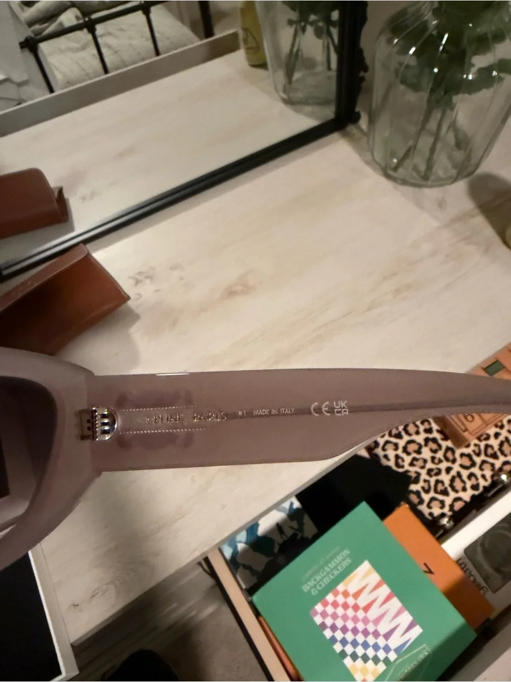 Celine Mauve Cat-Eye Sunglasses with Brown Case - Picture 11 of 12